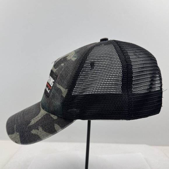 13 Fishing Camo Trucker Hat Snapback Cap Mesh Back Curved Brim Adjustable OSFM - Picture 3 of 11